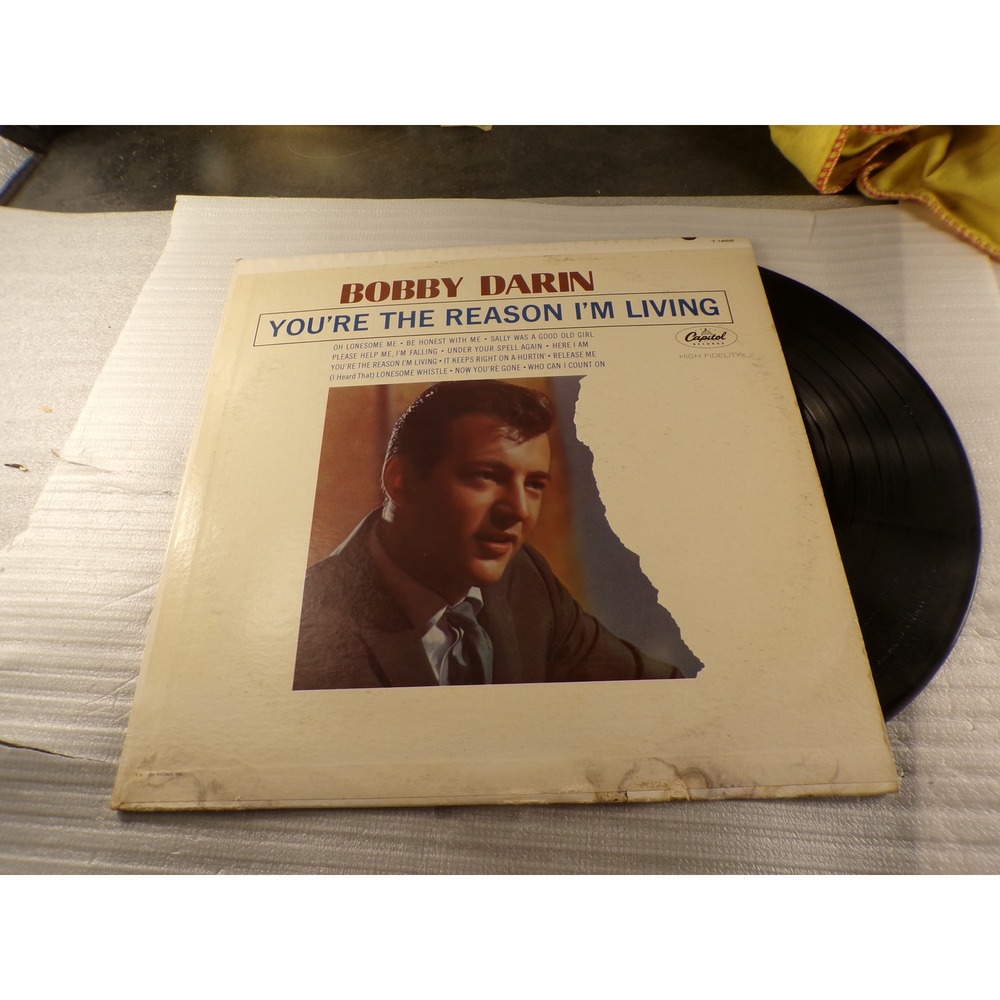 Bobby Darin You're the Reason I'm Living Vinyl LP Capitol T 1866 1963 Mono